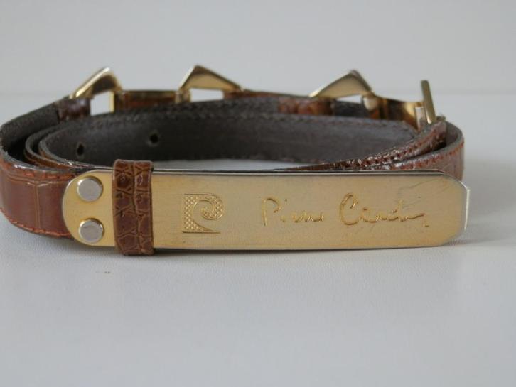 Pierre Cardin riem. Vintage, Kleding | Dames, Riemen en Ceinturen, Gedragen, 90 tot 100 cm, Minder dan 3 cm, Bruin, Echt leder