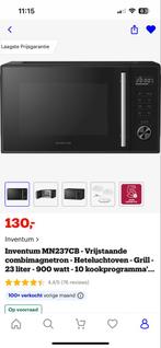 Inventum MN237CB Combimagnetron - Hete lucht & Grill, Witgoed en Apparatuur, Combimagnetron, Grill, Ophalen of Verzenden, Zo goed als nieuw