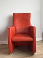 Leolux  2 X Fauteuil LAPITA kleur Pomodoro, Huis en Inrichting, Fauteuils, Ophalen, Minder dan 75 cm, Leer, Zo goed als nieuw