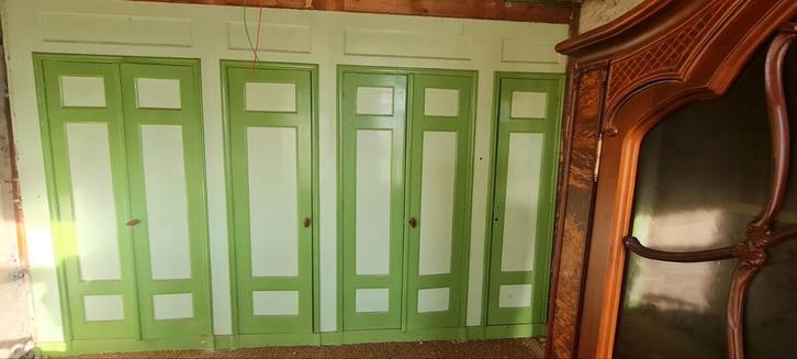 Oude Bedstee Deuren - 6 Stuks, Antiek en Kunst, Antiek | Meubels | Kasten, Ophalen