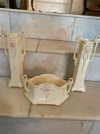 Art Nouveau Kaststel - 3 Delig - Jardinière en Vazen, Ophalen of Verzenden