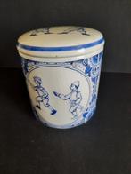 Stroopwafel pot Delft blue Handpainted Made in Holland, Antiek en Kunst, Antiek | Keramiek en Aardewerk, Ophalen of Verzenden