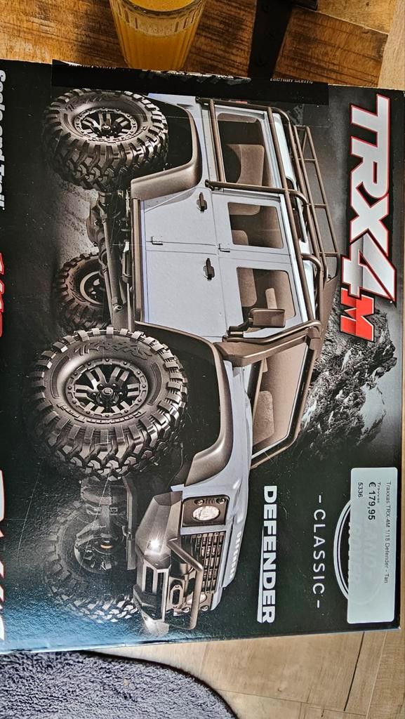 TRX4M Defender Classic - Modelauto, Hobby en Vrije tijd, Modelbouw | Auto's en Voertuigen, Zo goed als nieuw, Auto, Groter dan 1:32