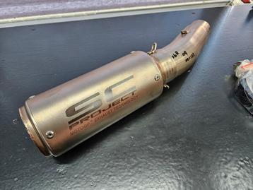ZX6r Imitatie SC project uitlaat met Titanium linkpipe  beschikbaar voor biedingen