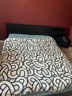 Bed, Huis en Inrichting, Slaapkamer | Bedden, Ophalen, Gebruikt, Zwart, Tweepersoons
