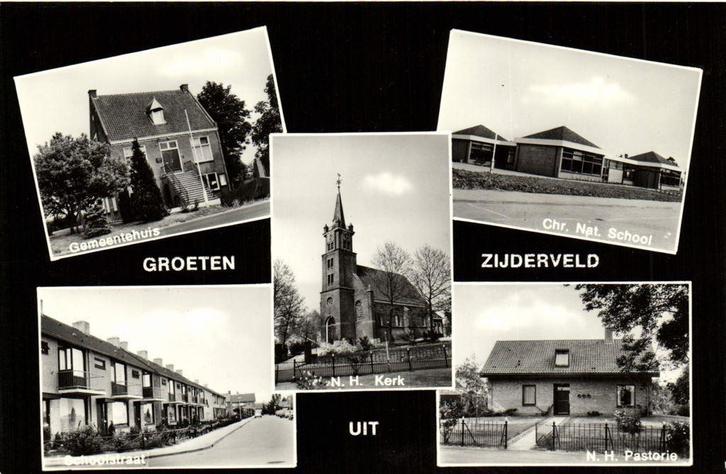 Groeten uit Zijderveld - 5 afb o.a. kerk school - ongelopen, Verzamelen, Ansichtkaarten | Nederland, Ongelopen, Noord-Brabant