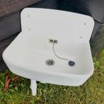 Kunststof wasbak met stop en sifon, Huis en Inrichting, Badkamer | Badkamermeubels, Ophalen, 50 tot 100 cm, Minder dan 100 cm