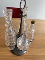 Antieke menageset glas, Antiek en Kunst, Antiek | Glas en Kristal, Ophalen