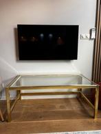 Glazen tafel, Ophalen, 150 tot 200 cm, Zo goed als nieuw, Minder dan 100 cm