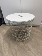 Bijzettafel / opbergtafel / nachtkastje, Huis en Inrichting, Tafels | Bijzettafels, Minder dan 55 cm, Gebruikt, Rond, Ophalen