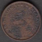 Nederland halve cent 1936 Wilhelmina in munthouder, Ophalen of Verzenden, Koningin Wilhelmina, Overige waardes, Losse munt