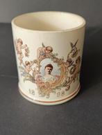 Herdenkingsbeker, Inhuldiging van Koningin Wilhelmina, 1898, Verzamelen, Koninklijk Huis en Royalty, Ophalen of Verzenden, Zo goed als nieuw