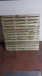 Terras tegel , hout 100x100  5 stuks . Nwe, Ophalen, 1 tot 2 meter, Minder dan 3 meter, Zo goed als nieuw