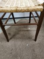 stoel met touw zitting eikenhout, Ophalen of Verzenden