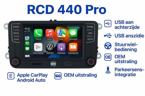 VW Rcd 440 Pro Noname met USB achter RCD 330 360 RNS510 315, Auto diversen, Autoradio's, Nieuw, Ophalen of Verzenden