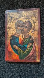 Grieks icoon met certificaat (Mount Athos), Verzamelen, Religie, Ophalen of Verzenden, Gebruikt, Overige typen, Overige religies