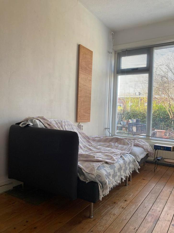 Ikea Soderhamn bank element met poef - donkergrijs, Huis en Inrichting, Slaapkamer | Slaapbanken, Gebruikt, Tweepersoons, Grijs