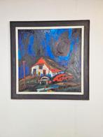 XL modern schilderij Theo van der Horst olieverf doek  ‘74, Ophalen