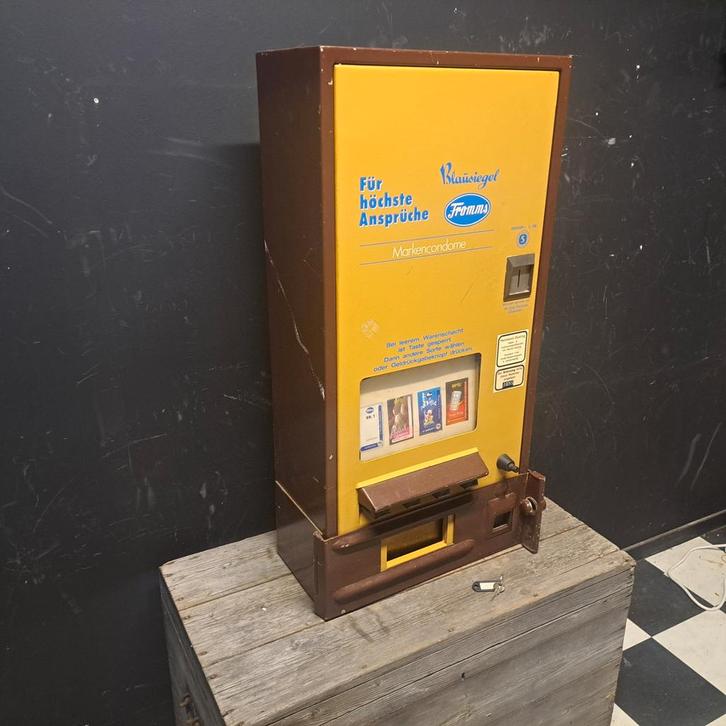 Condoomautomaat blausiegel Fromms, Verzamelen, Automaten | Overige, Gebruikt, Ophalen