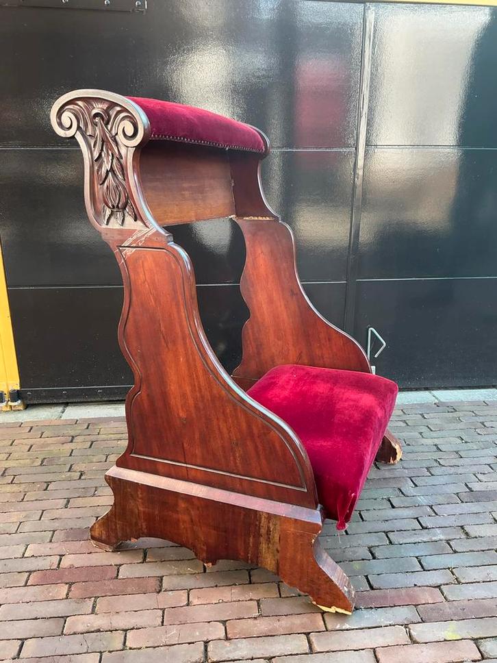Antieke gebedsstoel ❤️ Belgische kerk gebedsknielbank, Antiek en Kunst, Antiek | Religie, Ophalen