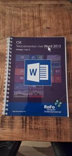 CSE03 tekstverwerking met Word 2013 niveau 1 en 2, Boeken, Ophalen of Verzenden, Zo goed als nieuw, Dick Roest