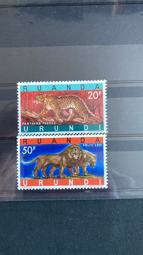 Ruanda 180/81 dieren post fris/431, Ophalen of Verzenden, Dier of Natuur