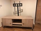 Houten TV-meubel met TV beugel, Huis en Inrichting, Ophalen, Gebruikt, 100 tot 150 cm, Eikenhout
