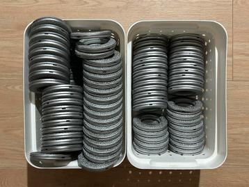 Gordijnringen met lagers, 110 stuks beschikbaar voor biedingen