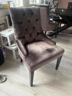 6 Velvet eetkamer stoelen, Huis en Inrichting, Stoelen, Gebruikt, Ophalen of Verzenden, Vijf, Zes of meer stoelen, Stof