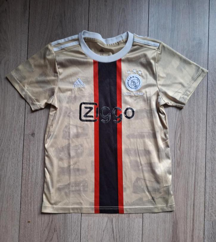 Ajax Daily Paper uitshirt maat 128, Kinderen en Baby's, Kinderkleding | Maat 128, Zo goed als nieuw, Jongen of Meisje, Shirt of Longsleeve