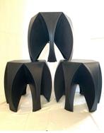 3 Moderne bijzondere Design krukken bijzettafels zitjes, Ophalen, Rechthoekig, Minder dan 55 cm, Design, Modern