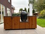 Buitenkeuken op wielen Green Egg Kamado Large werkblad beton, Tuin en Terras, Buitenkeukens, Ophalen, Gebruikt, Houtskool