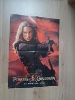 Pirates of the Caribbean poster Elizabeth Swann, Will Turner, Verzamelen, Posters, Rechthoekig Staand, Ophalen of Verzenden, Zo goed als nieuw