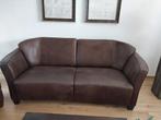 Bruine bank, Huis en Inrichting, Ophalen, Minder dan 75 cm, Tweepersoons, Leer