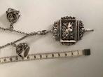 Ketting gemaakt van sleutel en acc zakhorloge, Antiek en Kunst, Ophalen of Verzenden, Zilver