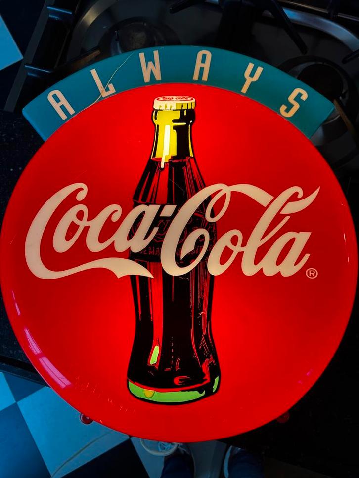Vintage Coca Cola Lichtreclame, Verzamelen, Merken en Reclamevoorwerpen, Gebruikt, Lichtbak of (neon) lamp, Ophalen of Verzenden