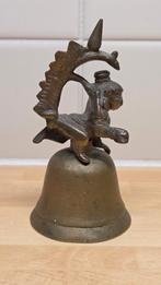 Antieke tempelbel of tafelbel van messing, Antiek en Kunst, Antiek | Koper en Brons, Ophalen of Verzenden, Brons