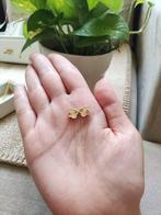 inspired vca clover type k18 gold ketting met oorbel set, Ophalen of Verzenden, Nieuw, Goud, Goud