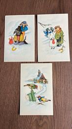 Dierenfantasie.3 getekende kaarten. Onbeschreven, Verzamelen, Ophalen of Verzenden, Ongelopen