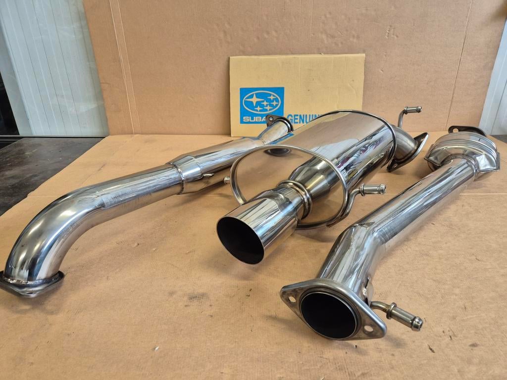 subaru impreza wrx sti fujitsubo Legalis R uitlaat rvs 3", Auto-onderdelen, Uitlaatsystemen, Subaru, Gebruikt, Ophalen of Verzenden
