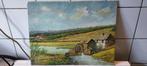 helder schilderij met watermolen, Ophalen of Verzenden