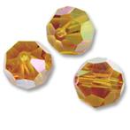 Swarovski 5000 Topaz AB 6mm 21 Stuk of P. St., Hobby en Vrije tijd, Kralen en Sieraden maken, Ophalen of Verzenden, Nieuw, Kraal