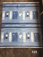 Gordijnstof Rossano 140 x 110 cm blauw lap stof, Blauw, 120 cm of meer, Ophalen of Verzenden, Zo goed als nieuw