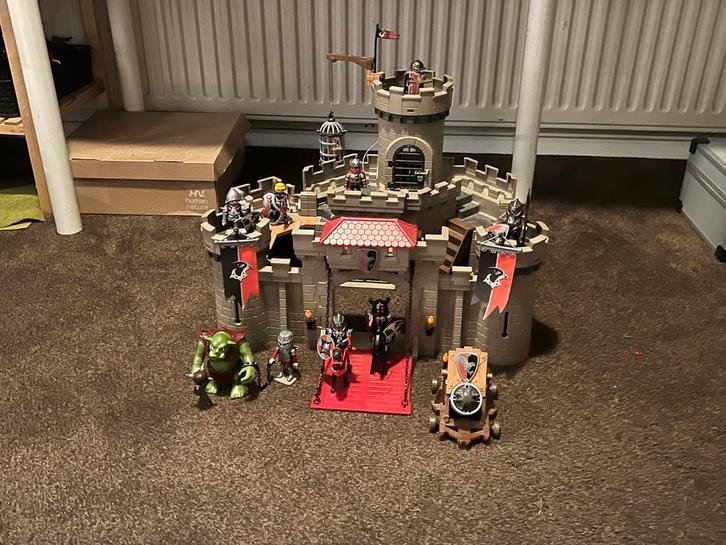 Playmobil Valkenridders Kasteel / Burgt, Kinderen en Baby's, Speelgoed | Playmobil, Gebruikt, Complete set, Ophalen of Verzenden