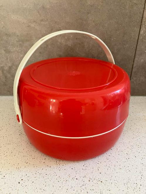 Vintage camping / picknick servies - nieuwstaat - jaren 70, Caravans en Kamperen, Kampeeraccessoires, Zo goed als nieuw, Ophalen of Verzenden