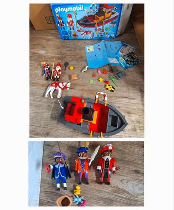 Playmobil Sinterklaasboot Compleet + Extra Pieten en Kados  beschikbaar voor biedingen