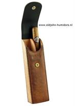 SK84 ADORINI SIGAREN ETUI - SIGARENKOKER VINTAGE ECHT LEER, Verzamelen, Rookartikelen, Aanstekers en Luciferdoosjes, Verzenden