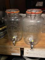 Kilner drankdispensers 2x 5L weckpot met kraantje 2 stuks, Ophalen of Verzenden, Zo goed als nieuw