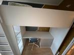 IKEA Hoogslaper met Bureau, Kast en Matras, Ophalen, Zo goed als nieuw, Hoogslaper