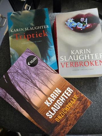3 x Karin Slaughter . Zeer nette staat  beschikbaar voor biedingen